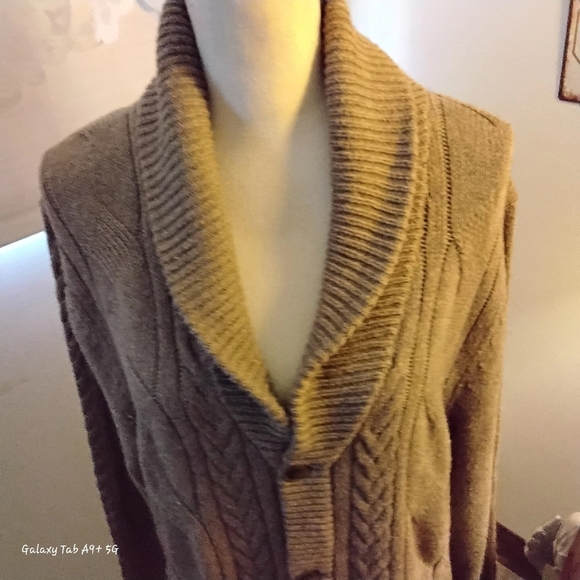 Thomas Parker NY Men's Brown Cardigan Button down Sweater NWTS - Picture 8 of 13